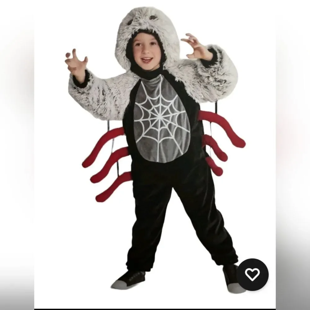 Spider Costume Toddler 18-24 Months Spider Boys Girls Hooded Jumpsuit Hyde & Eek